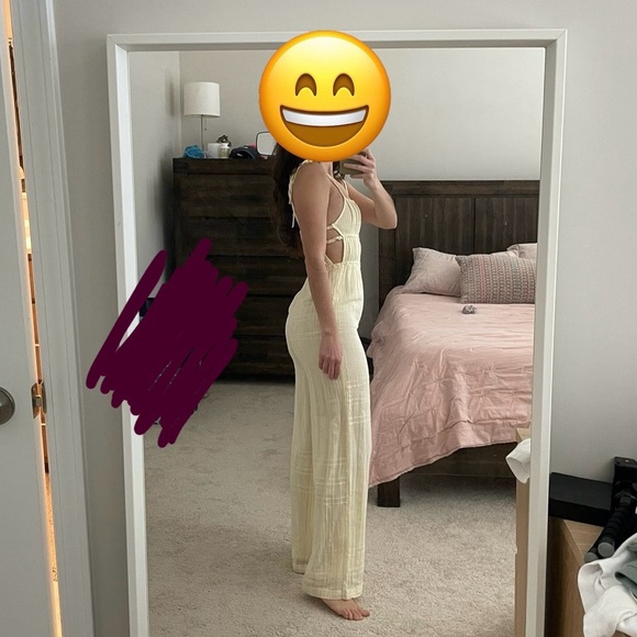 Urban outfitters one piece pants jumper Guazey Comfort😎 butter yellow - Picture 7 of 7